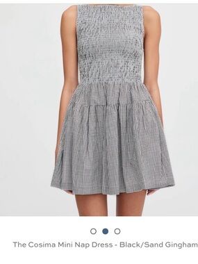 Hill House Home - The Cosima Mini Nap Dress - Black/Sand Gingham